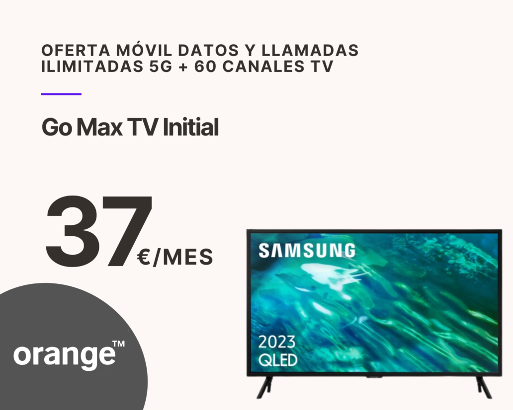 Orange oferta de movil + fibra + tv con 60 cacnales