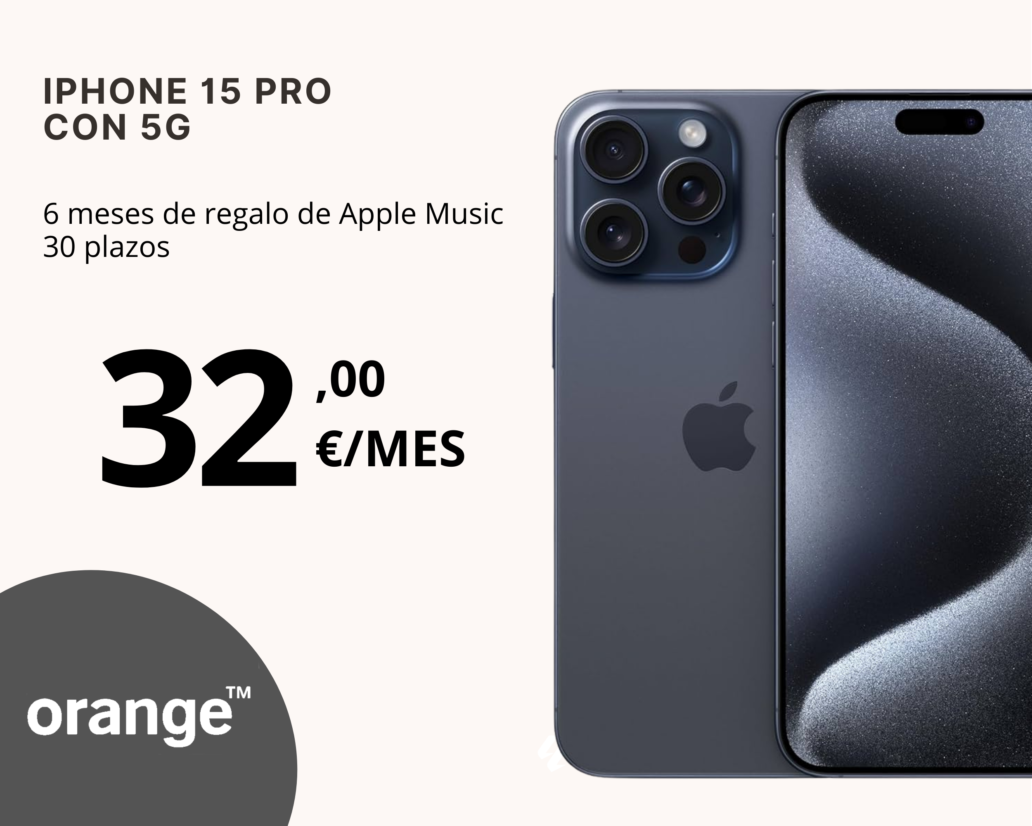 Iphone 15 pro con 5G de orange