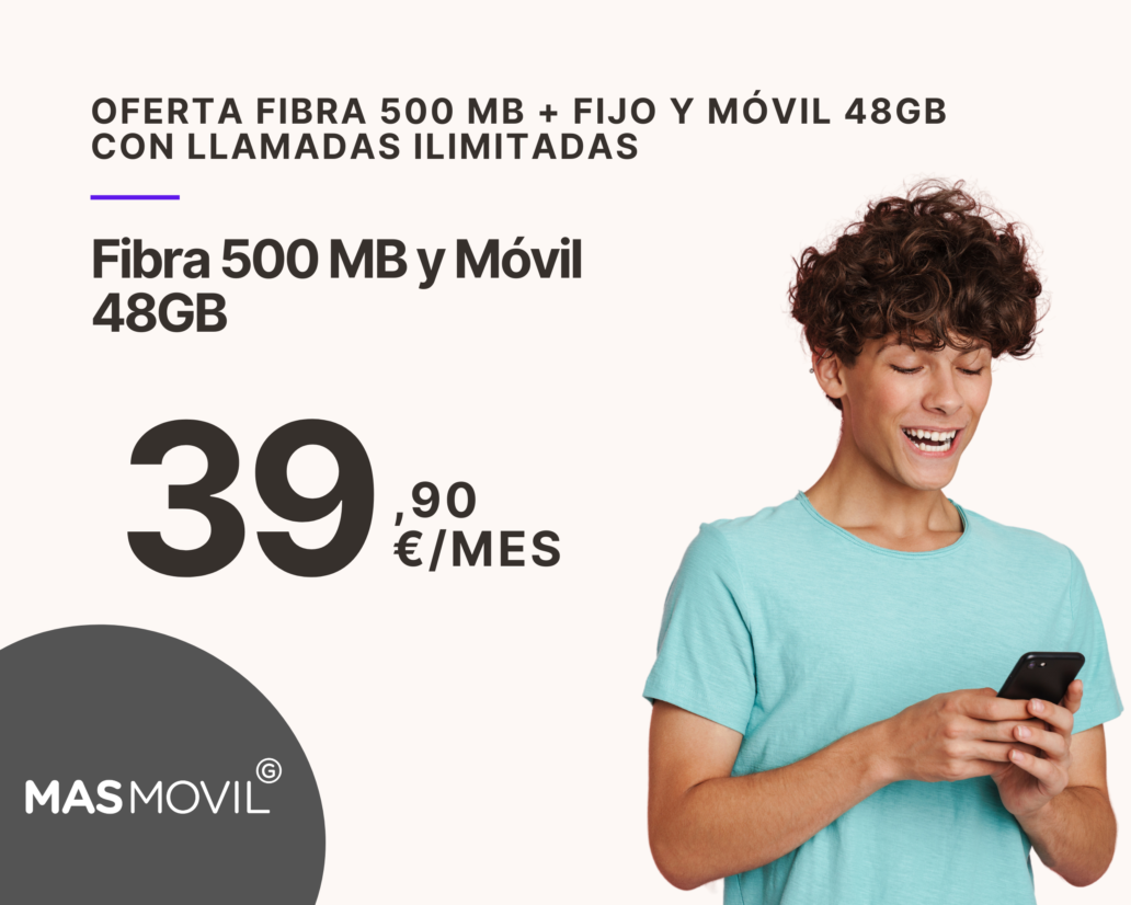 Masmovil oferta de fibra y movil