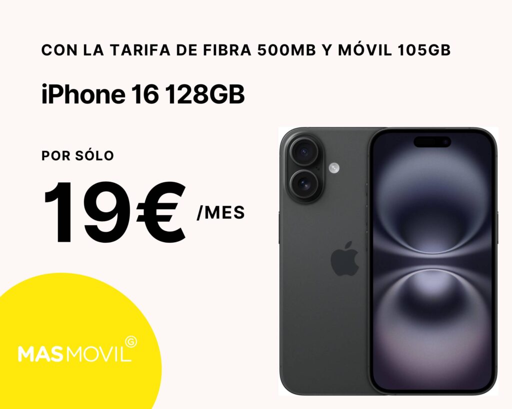 Masmovil oferta iphone 16 