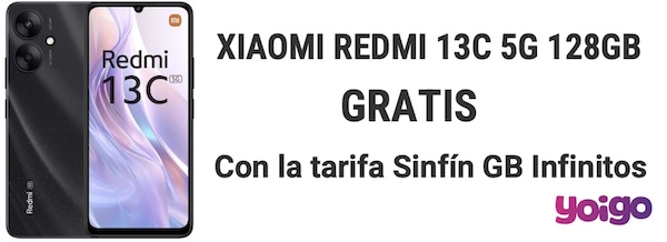 Yoigo Xiaomi 13c gratis